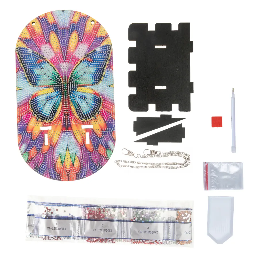 Craft Buddy Butterfly Bloom Crystal Art hangplankje vlinder 14,5 cm