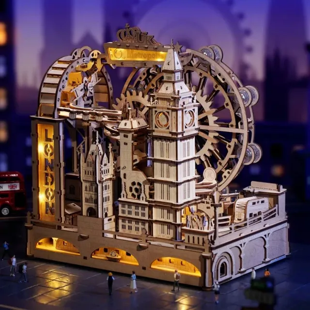 Figured'Art Marmeren reis Londen 3D puzzel knikkerbaan