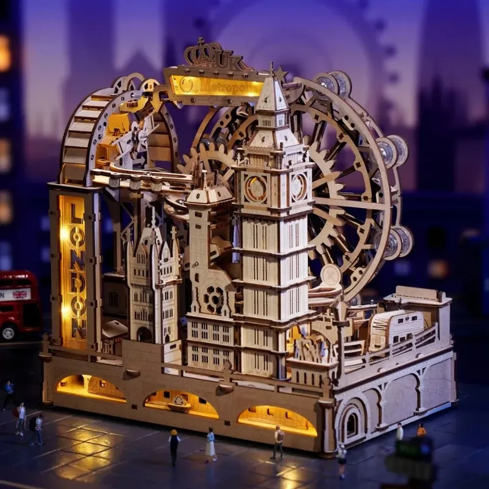 Figured'Art Marmeren reis Londen 3D puzzel knikkerbaan