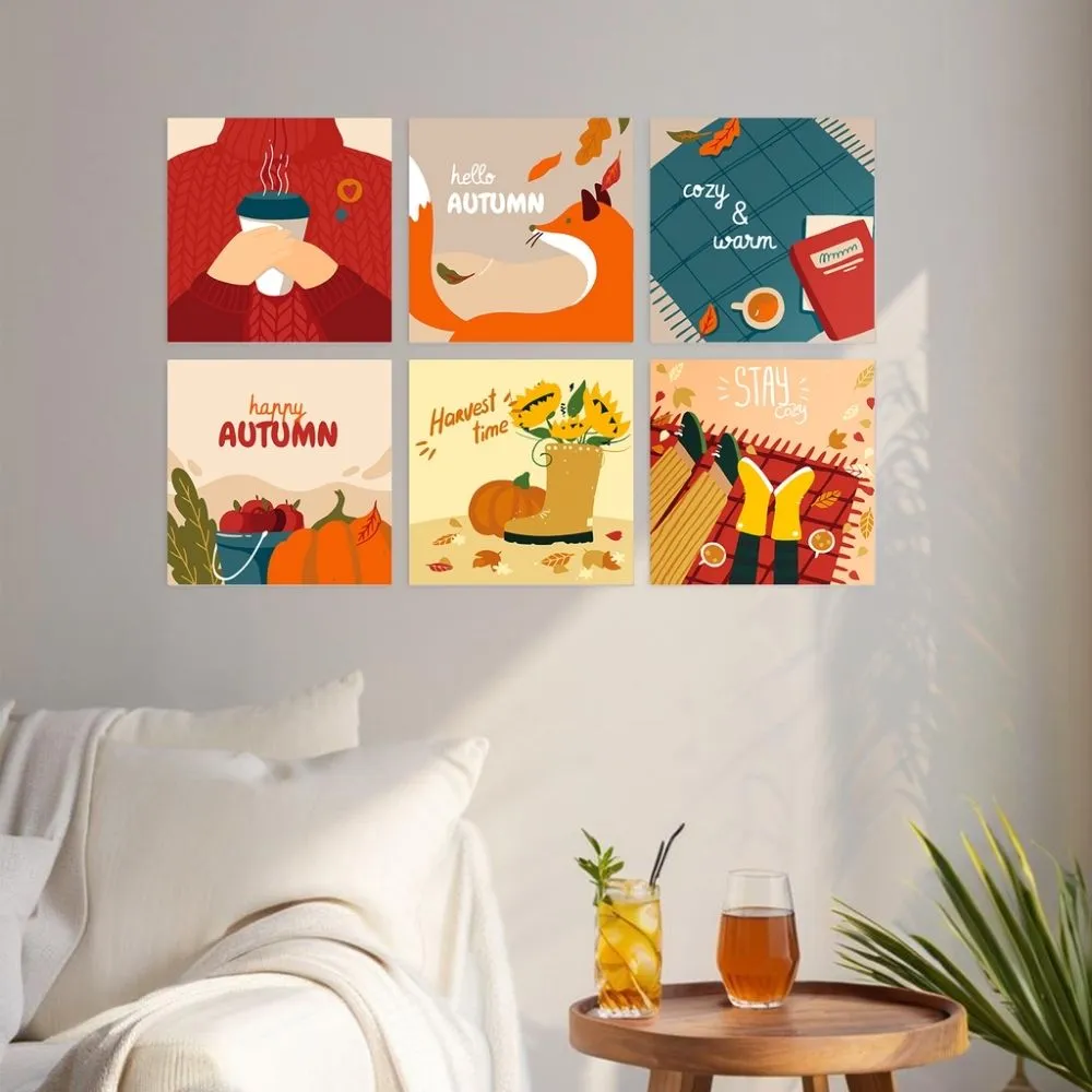 Figured'Art Mini Serie Herfstnoten schilderen op nummer 6 stuks