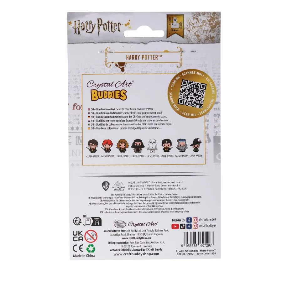 Craft Buddy Harry Potter Crystal Art Buddies diamond painting 11cm