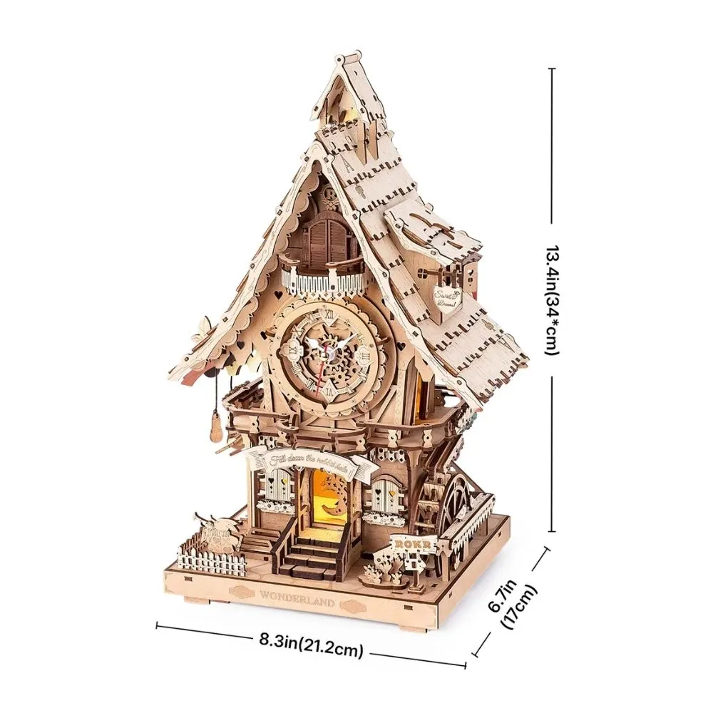 Figured'Art 3D Puzzel Koekoeksklok houtkleur 435 stukjes