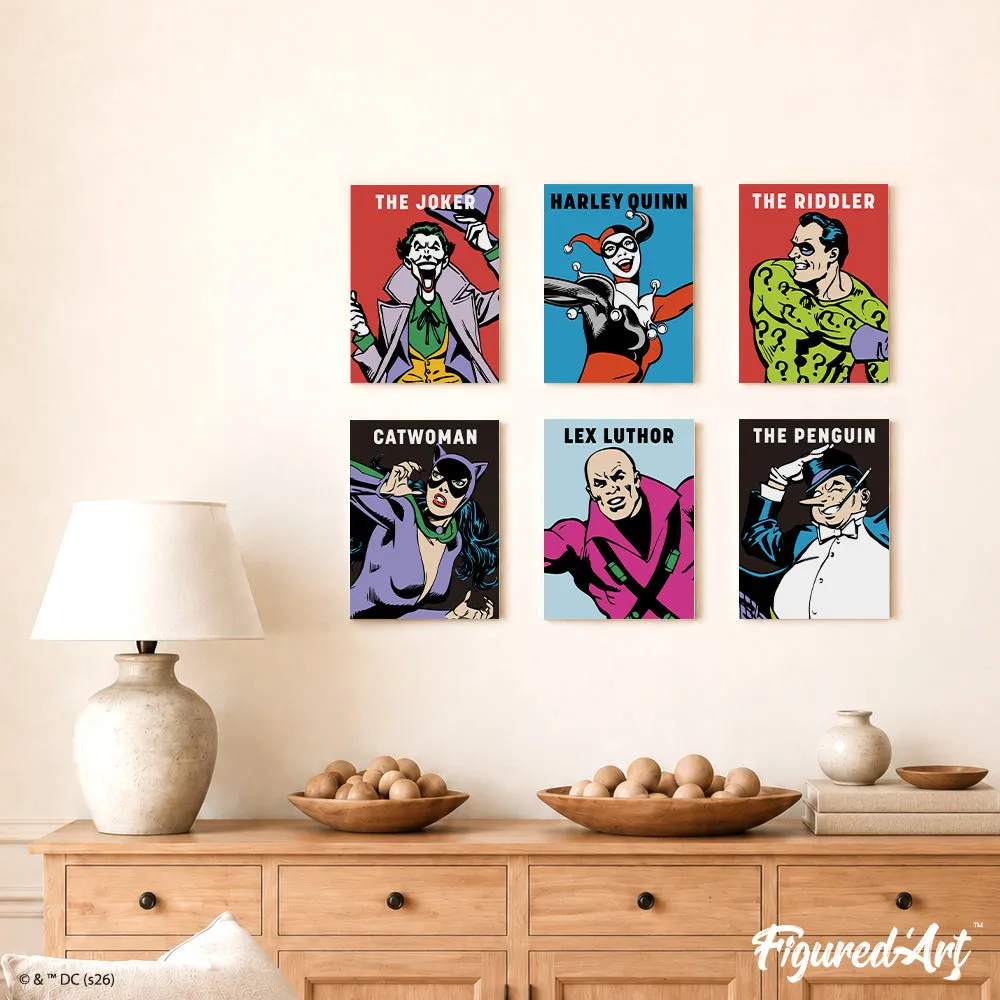 Figured'Art Mini DC Schurken schilderen op nummer 6 stuks comics