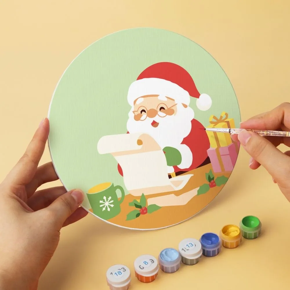 Figured'Art Mini Serie schilderen op nummer 6x Ø20cm kerst