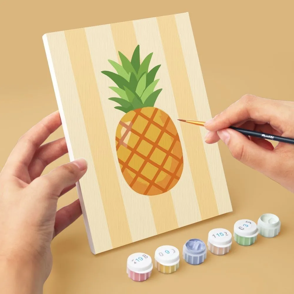 Figured'Art Zonnige Fruitset mini schilderen op nummer 6 stuks 15x20cm