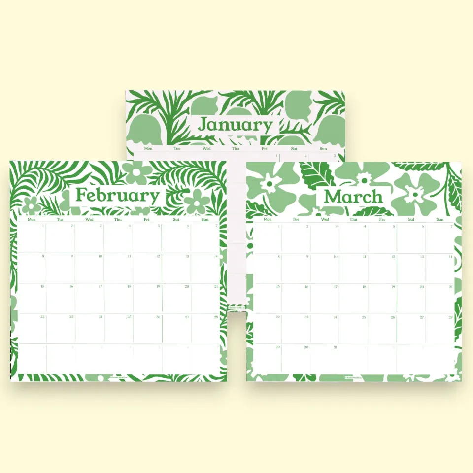 Studio Wald Pinboard Calendar navulling 2027 floral 12 maanden