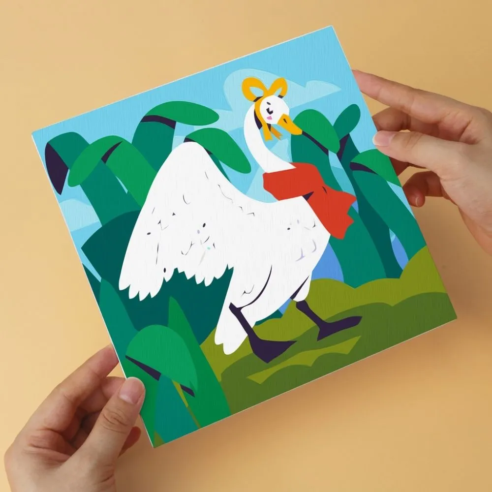 Figured'Art Mini Schilderen op Nummer Dierenvrienden 20x20cm 6 stuks