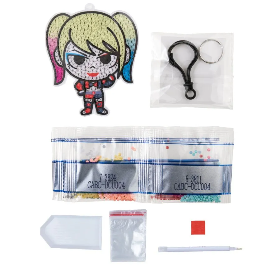 Craft Buddy Crystal Art Harley Quinn tashanger diamond painting 9cm