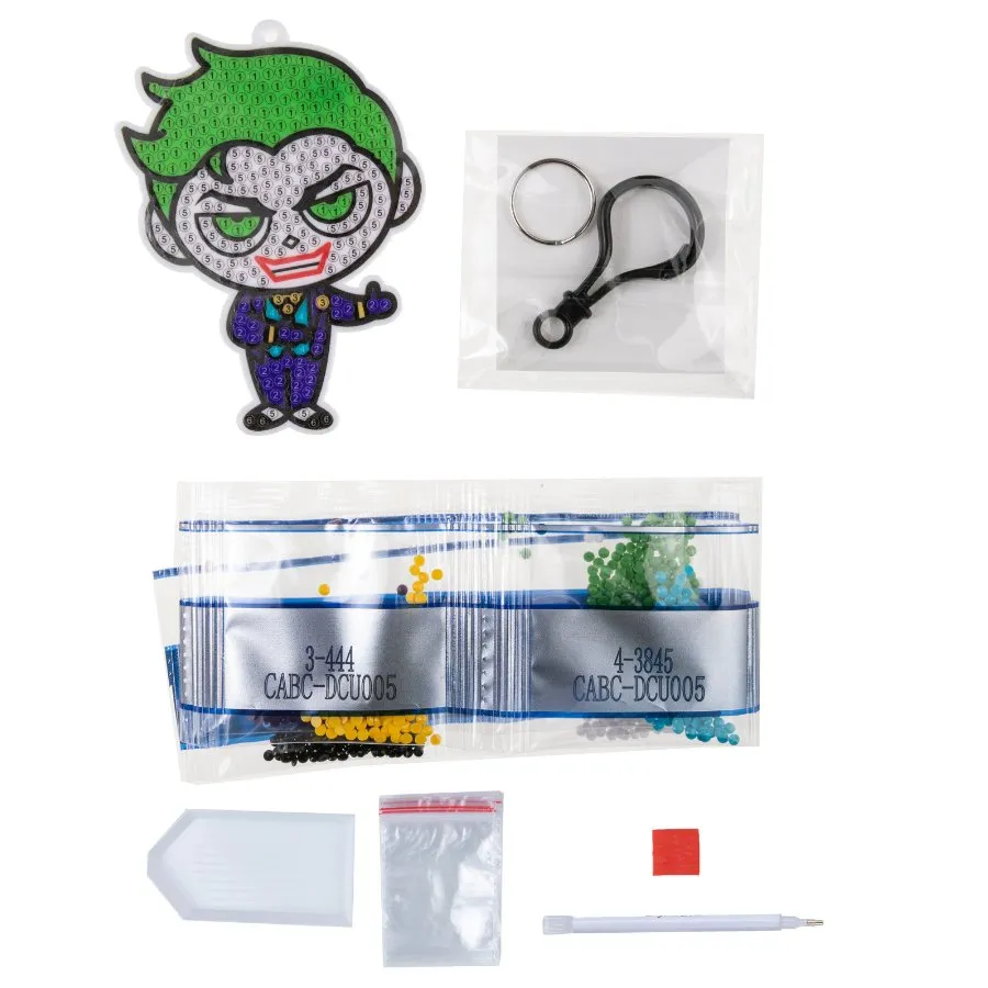 Craft Buddy Crystal Art Joker tas hanger diamond painting 9x11 cm