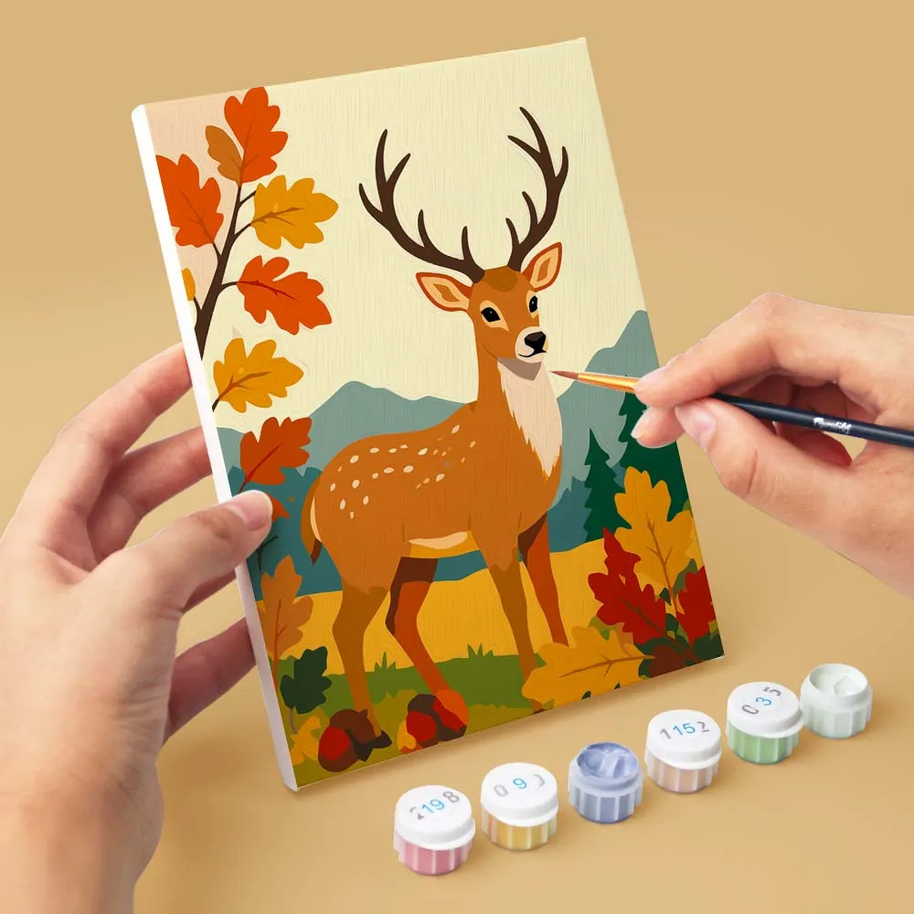 Figured'Art Mini Boswezentjes Schilderen op Nummer 15x20cm 6 stuks