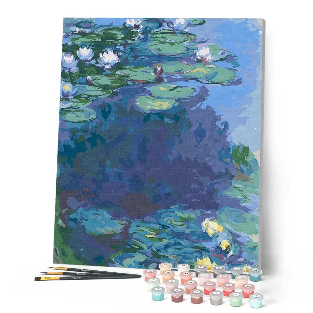 Figured'Art Waterlelies 1914-1917 Monet schilderen op nummer 40x50 cm