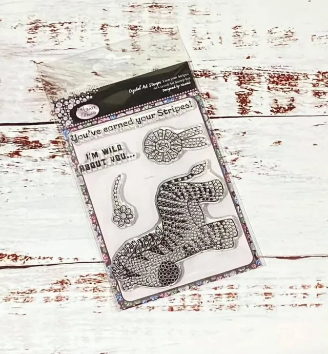 Craft Buddy Earn Your Stripes A6 stempelset 5 stuks zebra