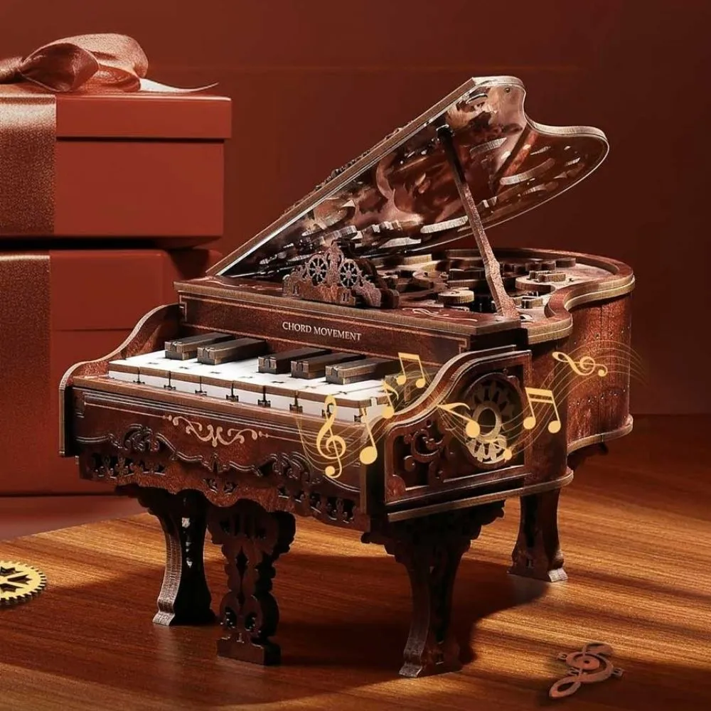 Figured'Art Akkoord Beweging 3D puzzel hout 236 stukjes met LED