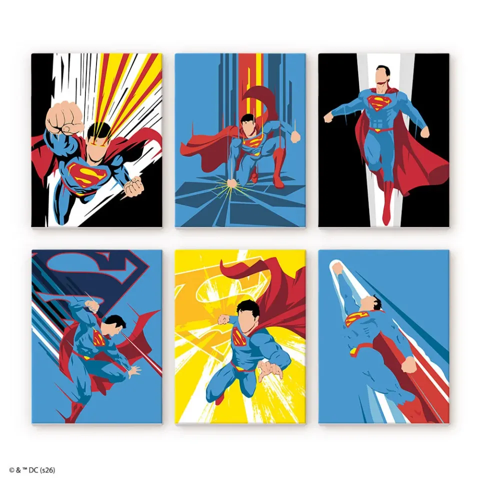 Figured'Art Mini Serie De Krachten van Superman schilderen op nummer 15x20cm