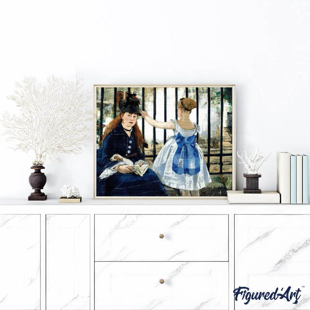 Figured'Art Saint-Lazare Manet diamond painting 40x50cm vierkant