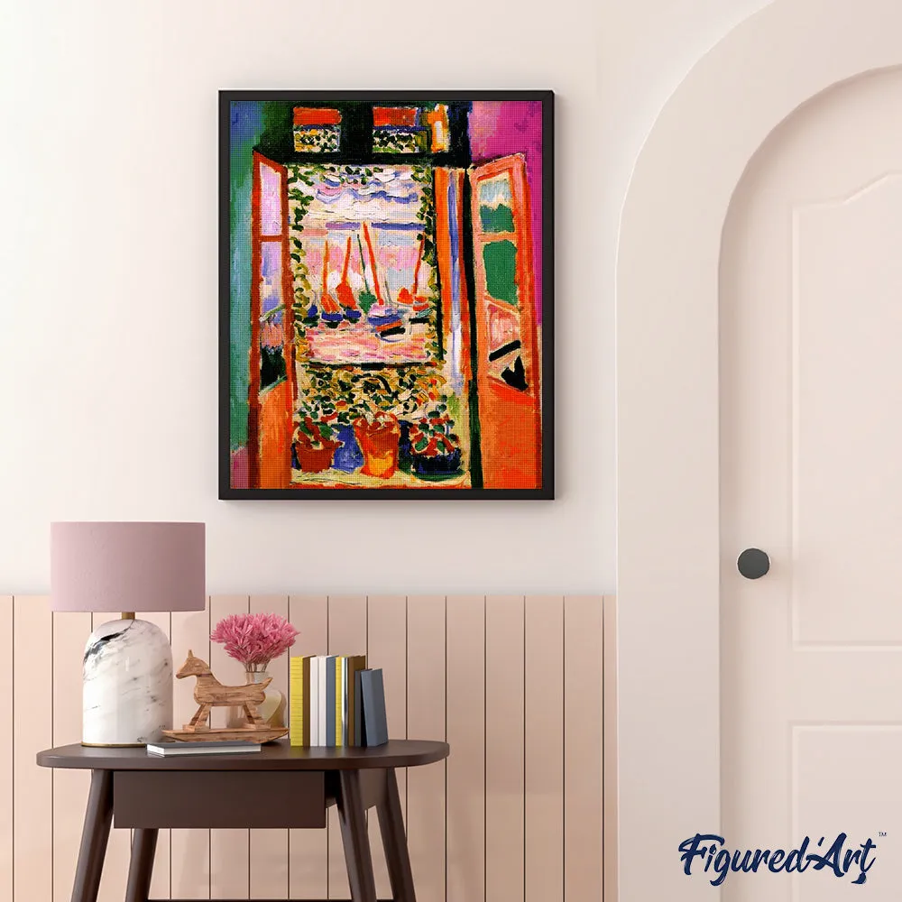 Figured'Art Het open raam Matisse diamond painting 40x50 cm