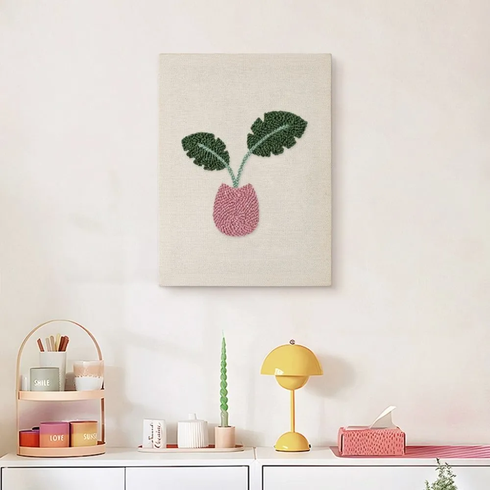 Figured'Art Tropische Bloei punch needle pakket 20x30 cm planten