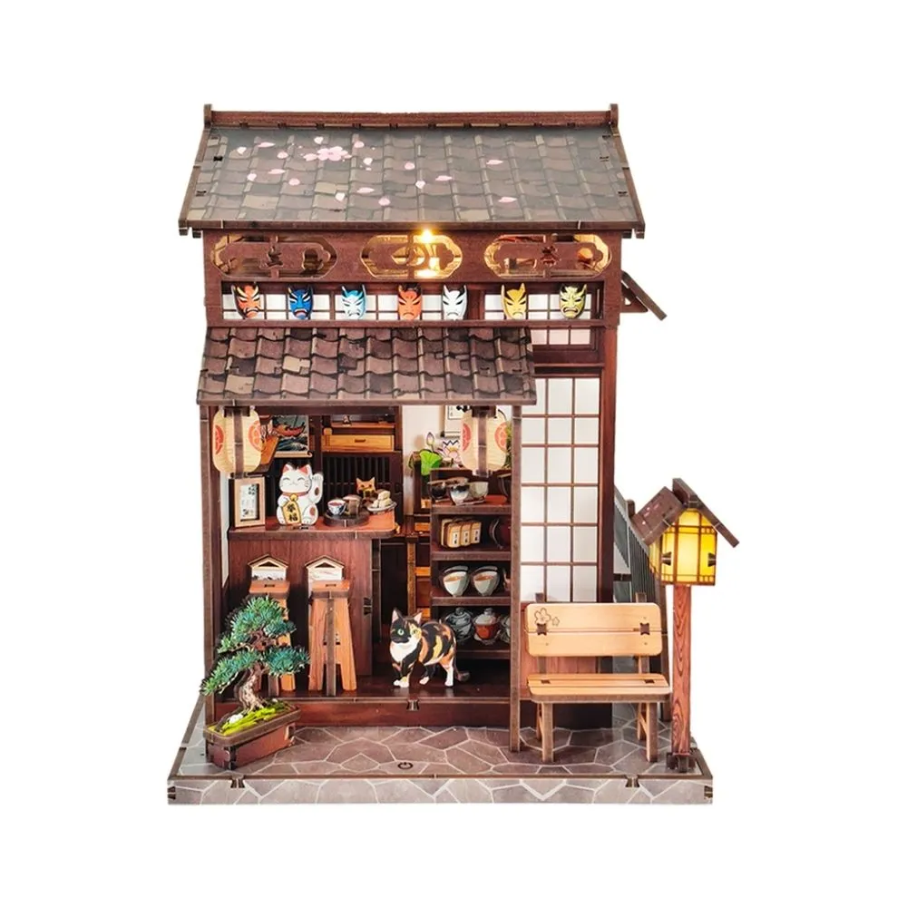 Figured'Art Kersenbloesem Theepaviljoen miniatuurhuisje 3D puzzel 220 stuks
