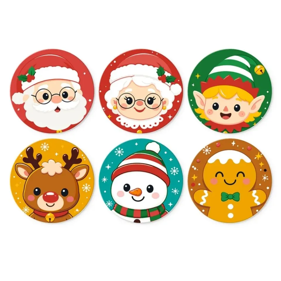 Figured'Art Mini Serie Feestelijke personageset schilderen op nummer Ø20cm