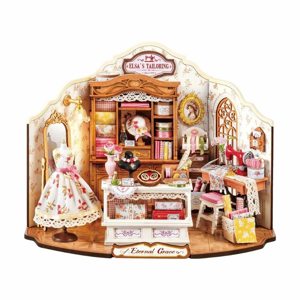 Figured'Art Elsa's Naaistudio Miniatuurhuisje Kit 266-delig