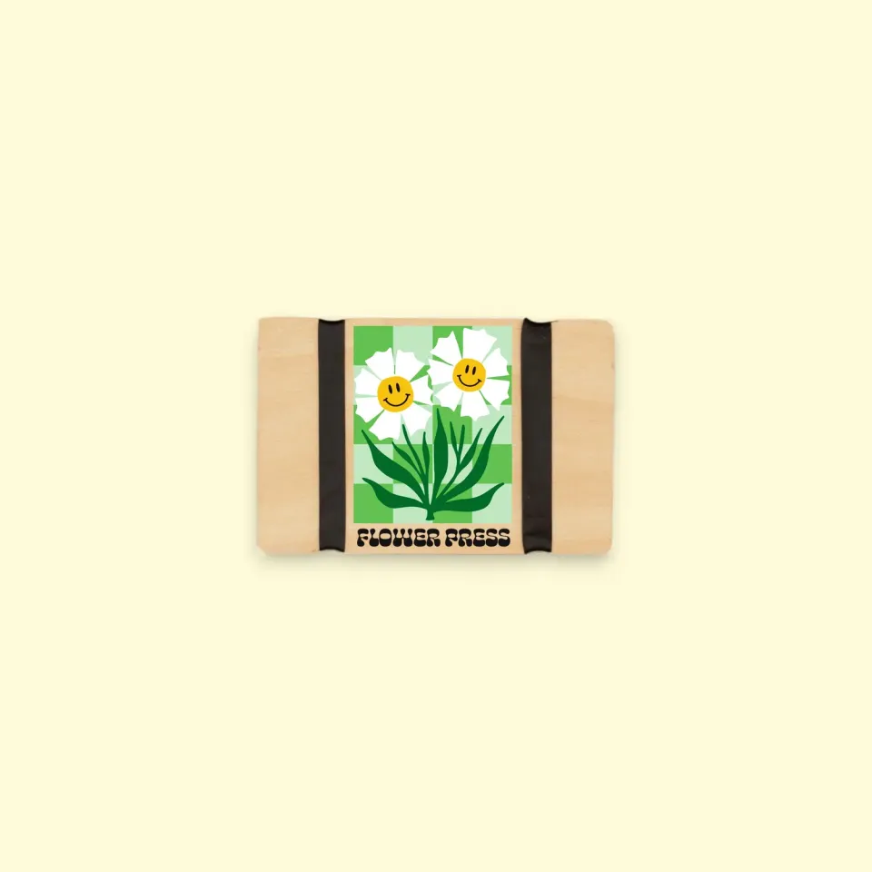 Studio Wald Pocket Flower Press bloemenpers groen 12x8 cm