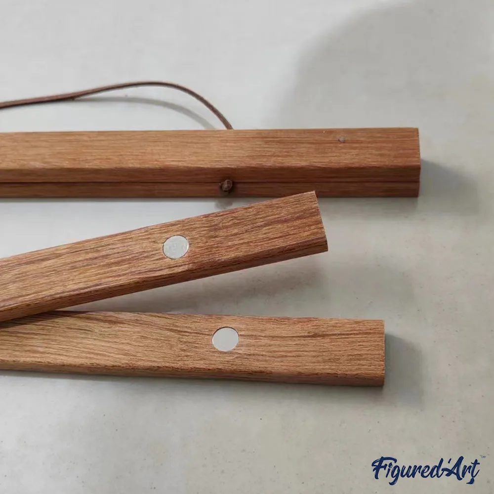 Figured'Art Magnetische Posterhanger licht grenen 41cm hout