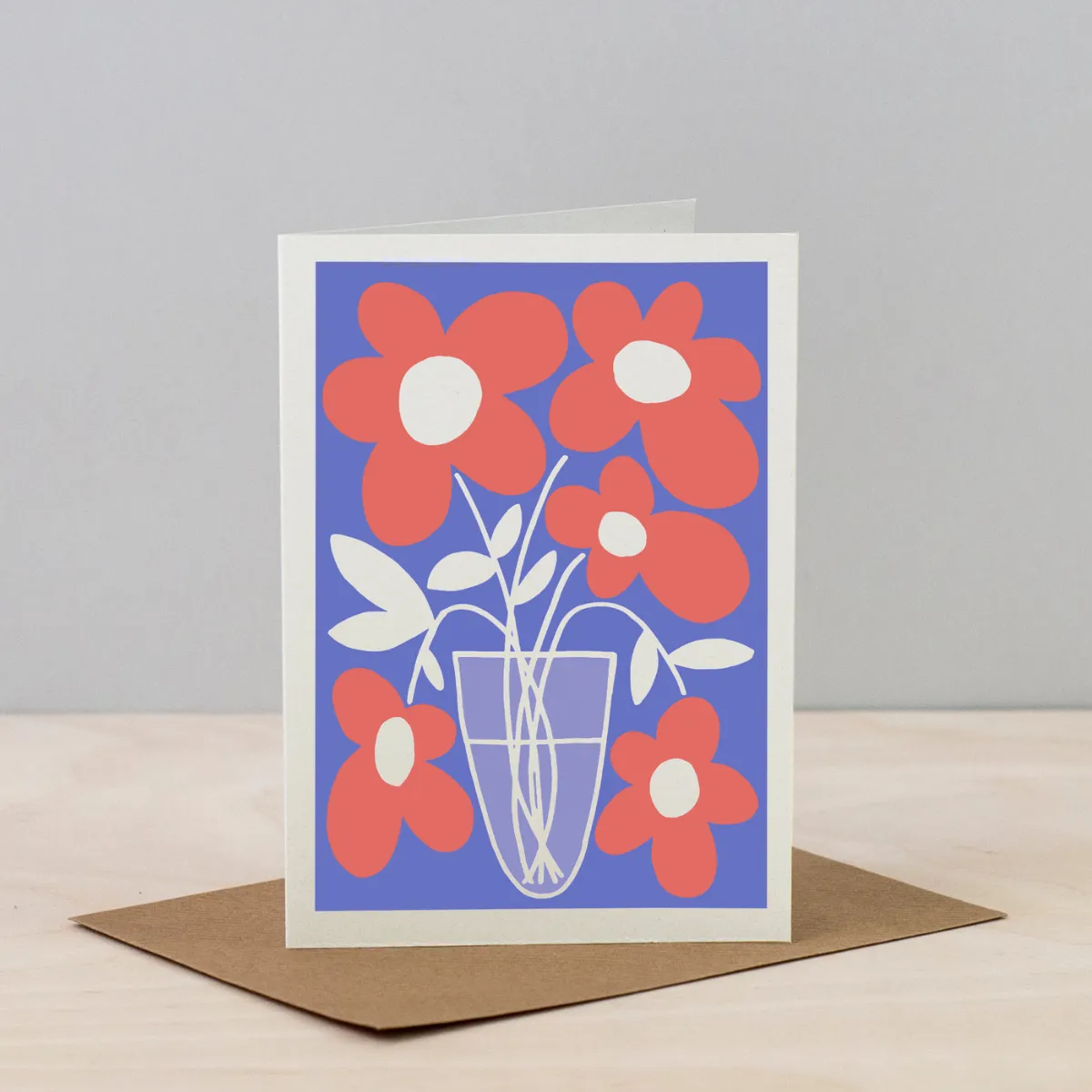 Studio Wald Primrose wenskaart A6 blanco met envelop