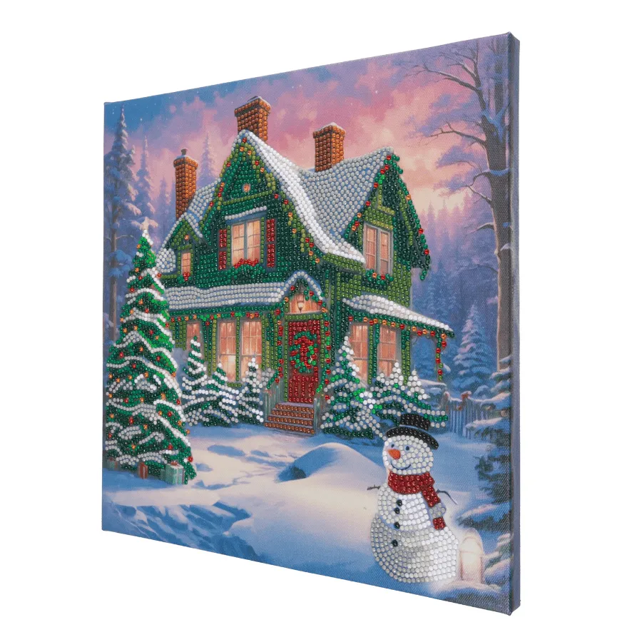 Craft Buddy Crystal Art Snowy Paradise Canvas 30x30 cm