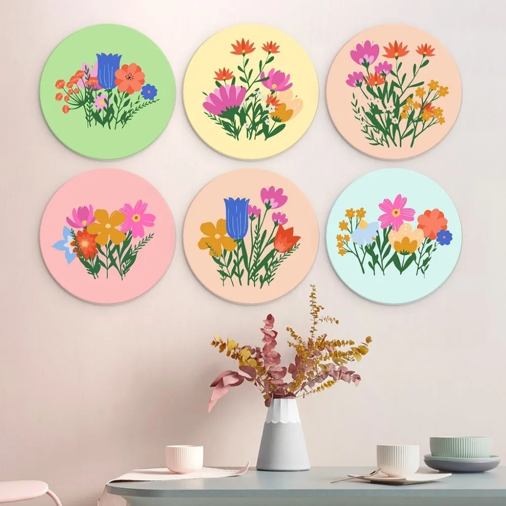 Figured'Art Mini Serie De geheime tuin schilderen op nummer Ø20cm 6 stuks