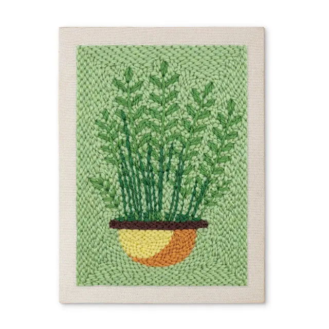 Figured'Art Varens in Pot punch needle pakket 20x30cm met frame