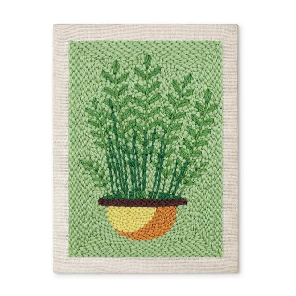 Figured'Art Varens in Pot punch needle pakket 20x30cm met frame