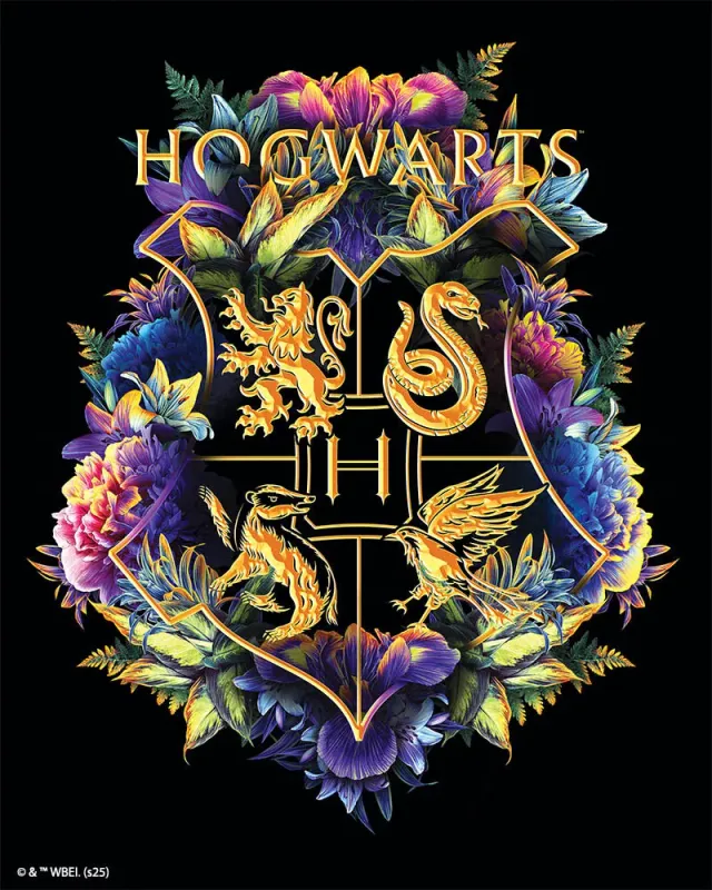 Figured'Art Bloemenwapen Hogwarts diamond painting 40x50cm