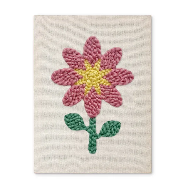 Figured'Art Lente Bloemblaadjes punch needle pakket 20x30cm katoen