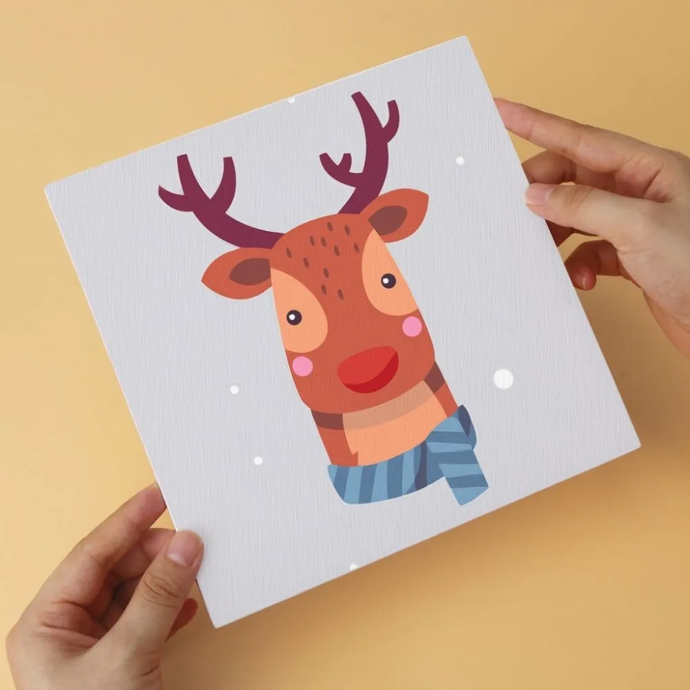 Figured'Art Mini Schilderen op Nummer Klassieke kerstset 20x20cm 6 stuks