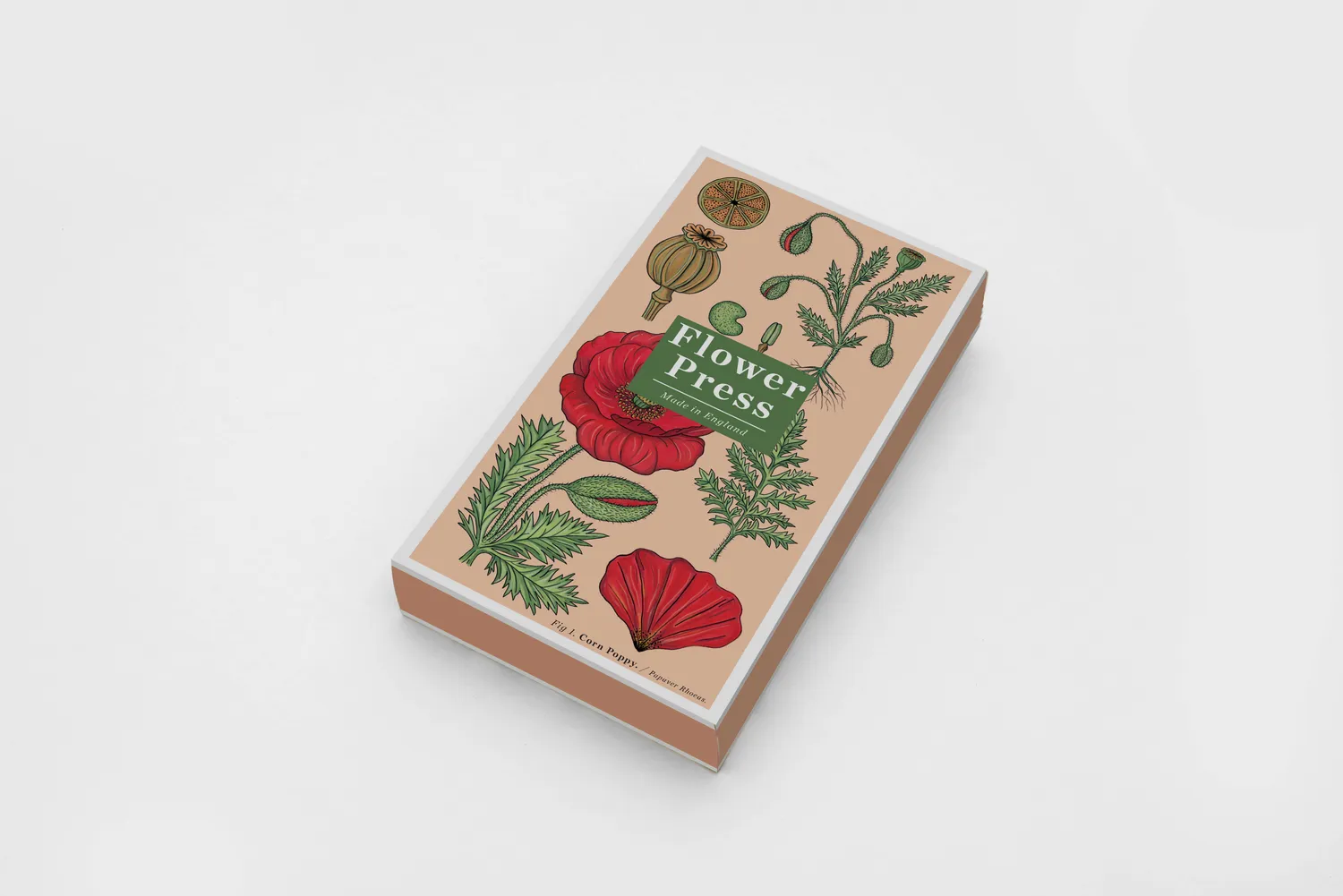 Studio Wald Large Flower Press Vintage Poppy bloemenpers supersized