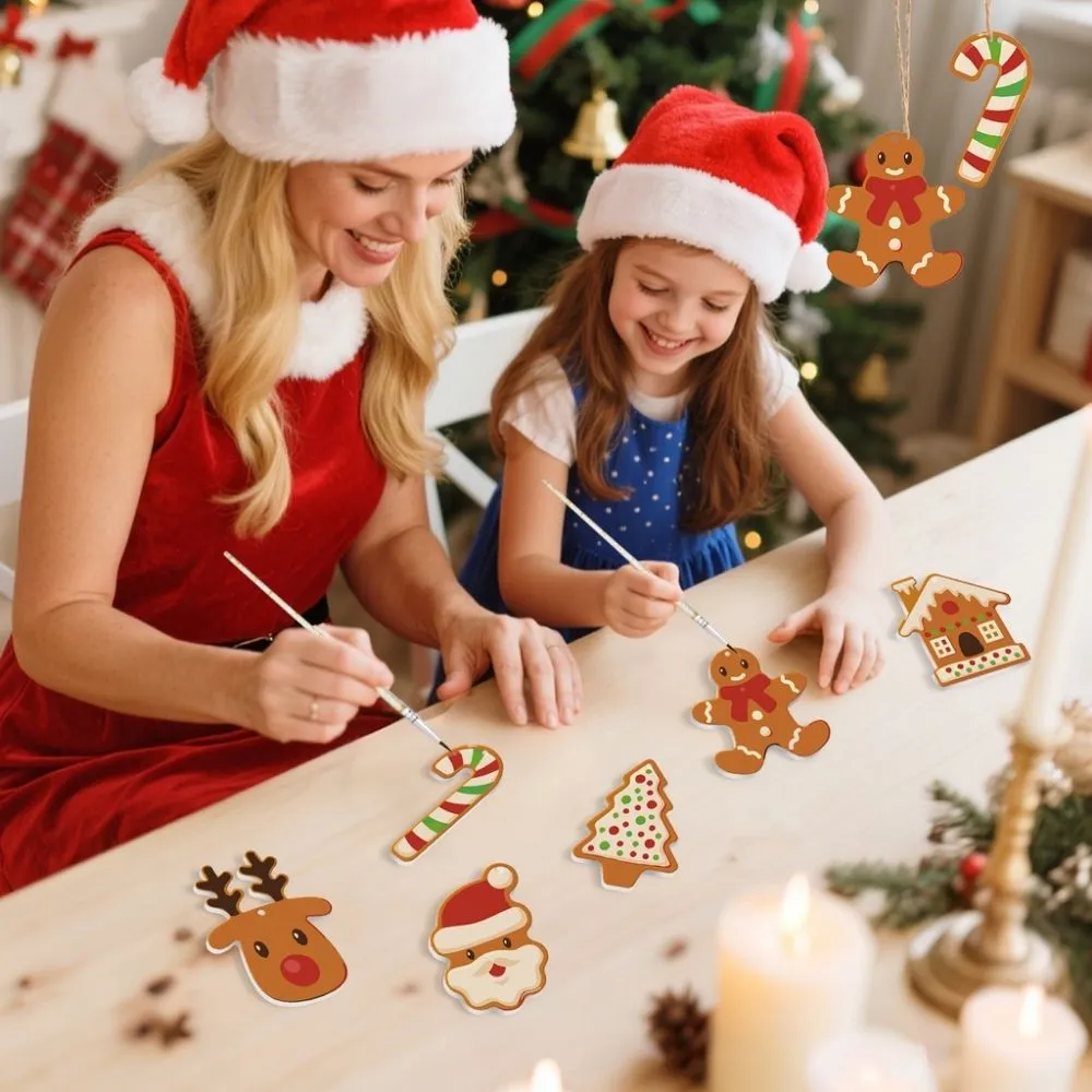 Figured'Art Kerstkoekjes kerstornamenten schilderen op nummer