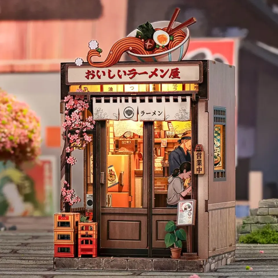 Figured'Art Betoverend Kyoto book nook 13x11,8x21,8cm met led