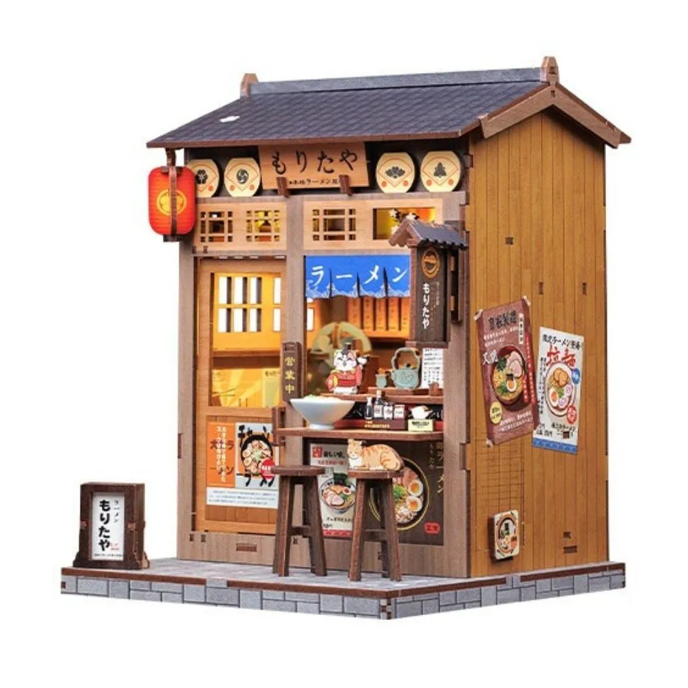 Figured'Art Book Nook Japanse Delicatessen bouwpakket met licht