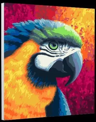 Craft Buddy Paint by Numbers Paradise canvas kit 30x40cm papegaai