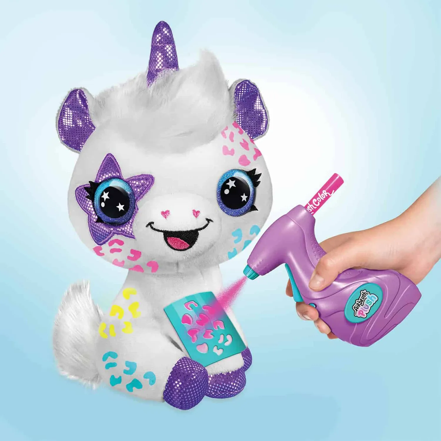 Canal Toys Airbrush Plush Unicorn knuffel washbaar