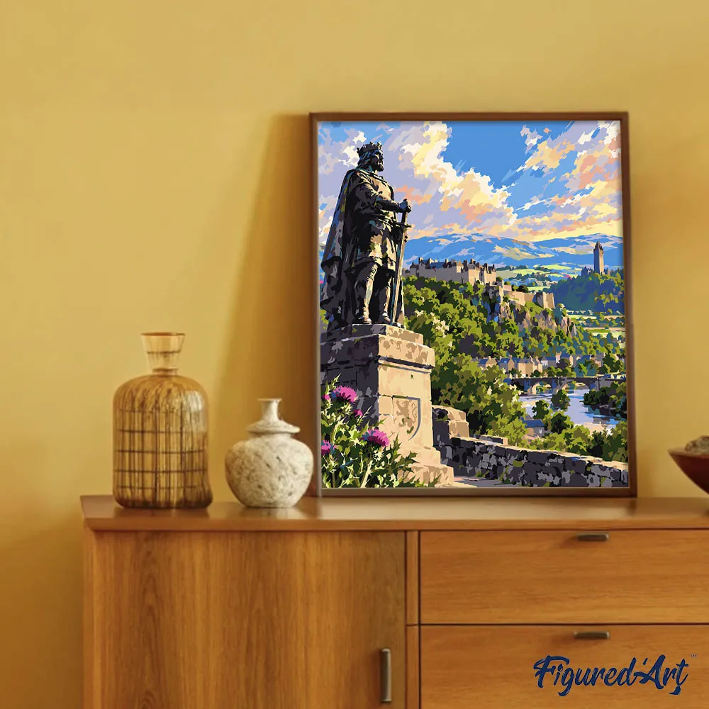 Figured'Art Stirling Castle schilderen op nummer 40x50 cm kasteel