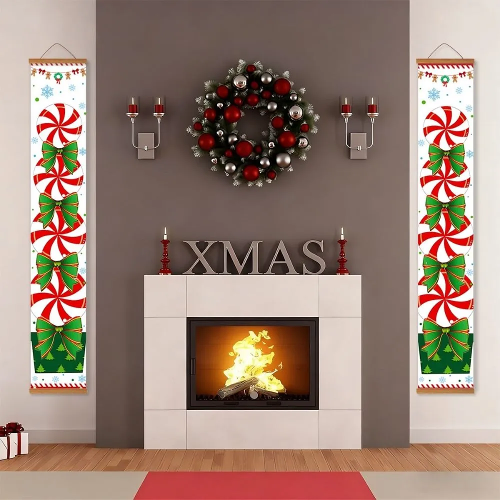 Figured'Art Kerstkrans DIY deur banner schilderen op nummer 20x120cm