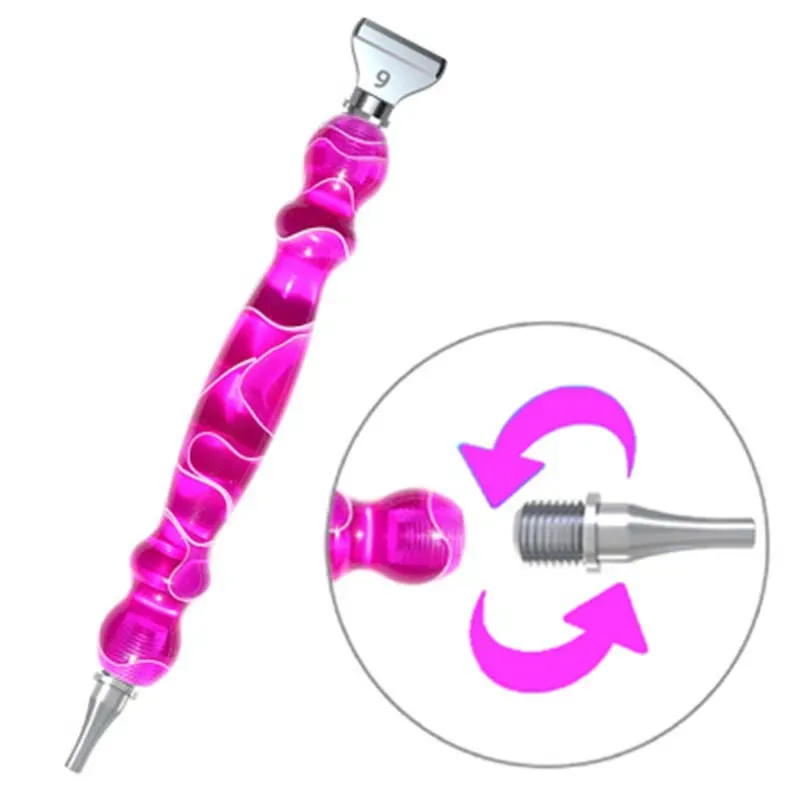 Figured'Art Golven Paars diamond painting pen hars ergonomisch