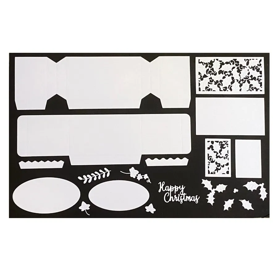 Craft Buddy Jolly Holly Cracker snijmallen set 20 stuks