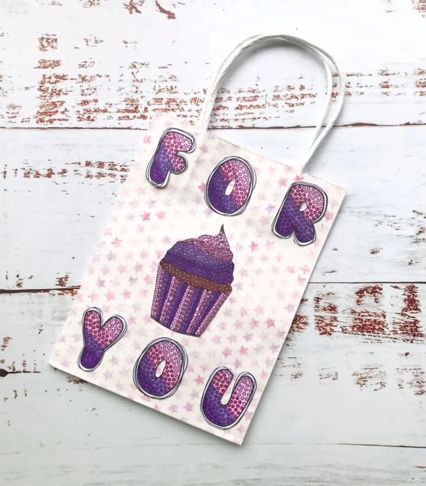Craft Buddy Crystal Art Cute Cupcakes stempelset A6
