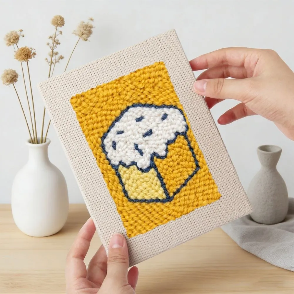 Figured'Art Smakelijke Delicatessen punch needle set 15x20 4 stuks