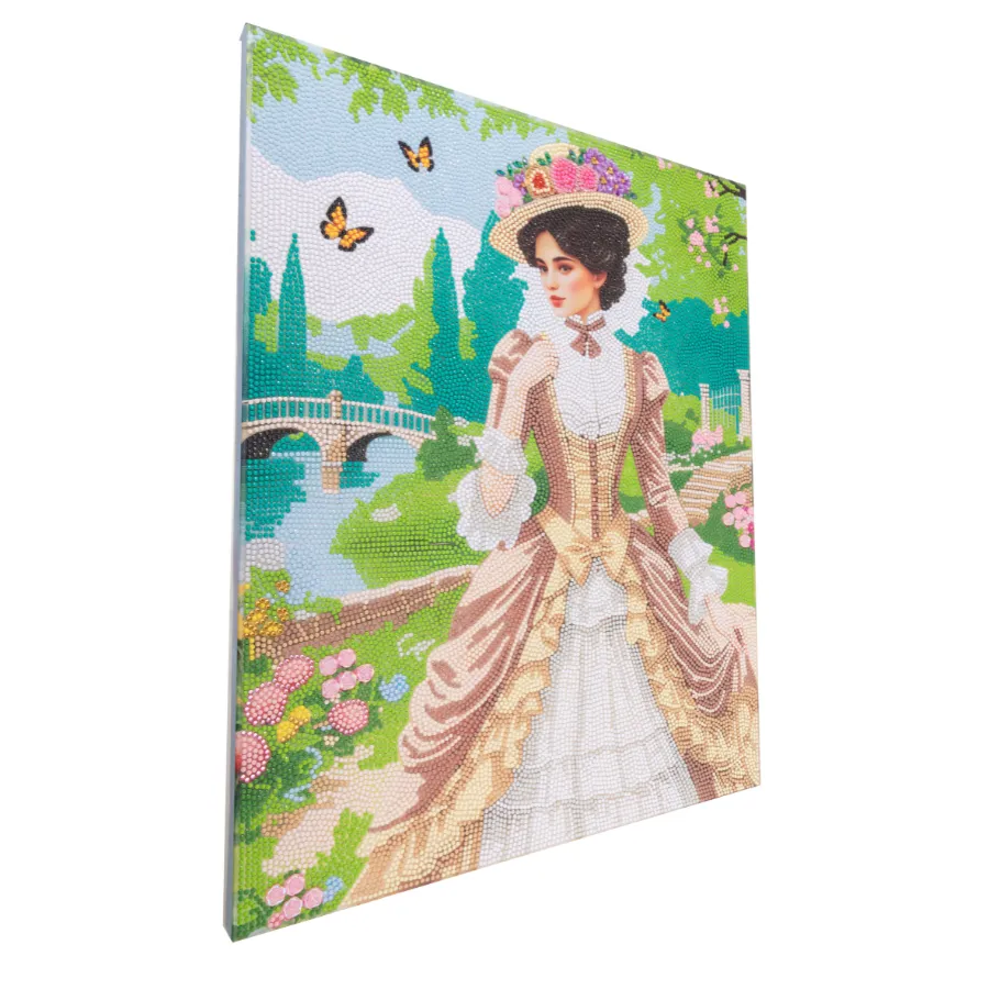 Craft Buddy Crystal Art Pretty Promenade diamond painting 40x50cm pastel