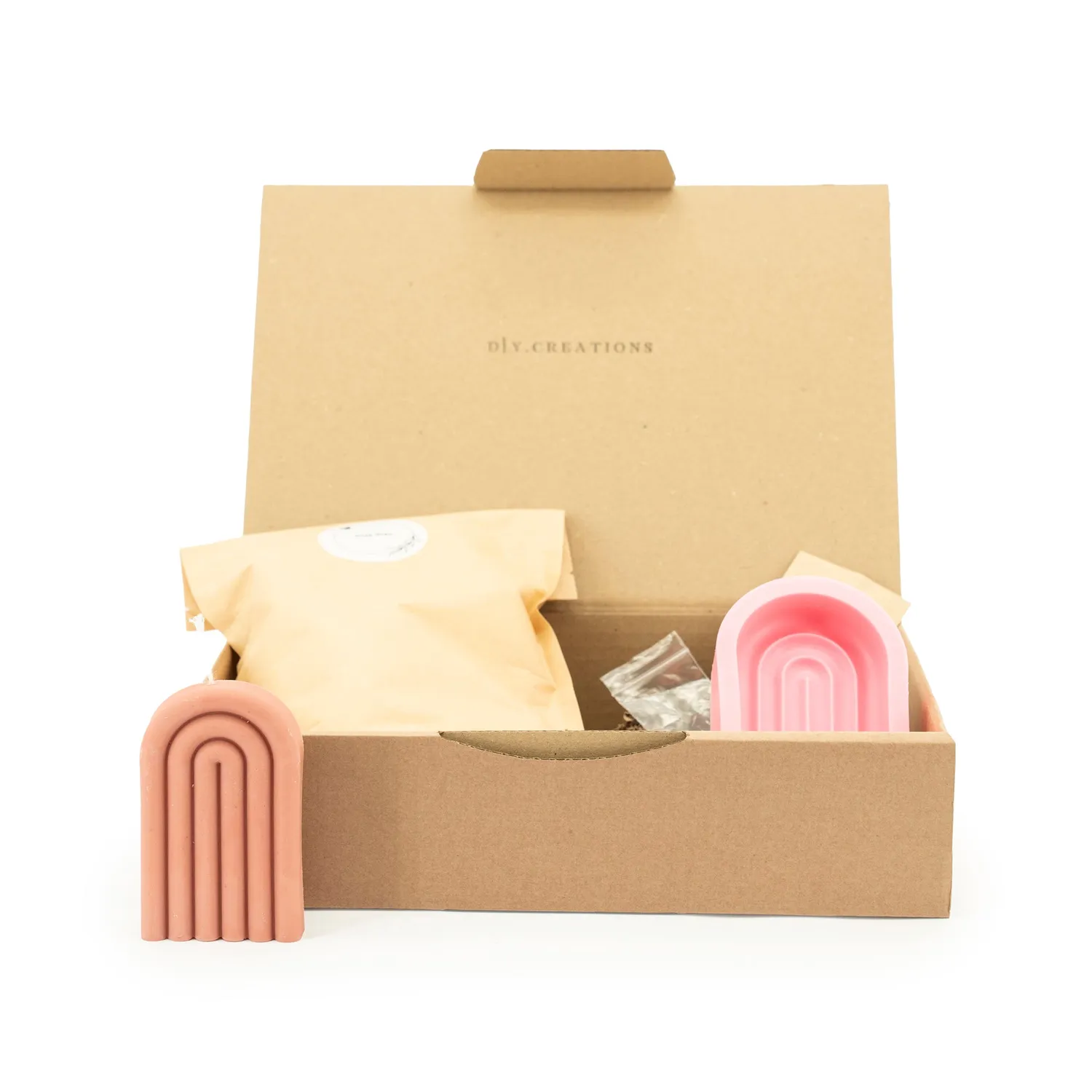 DIY Creations Funny Forms kaarsen maken pakket kubus rood
