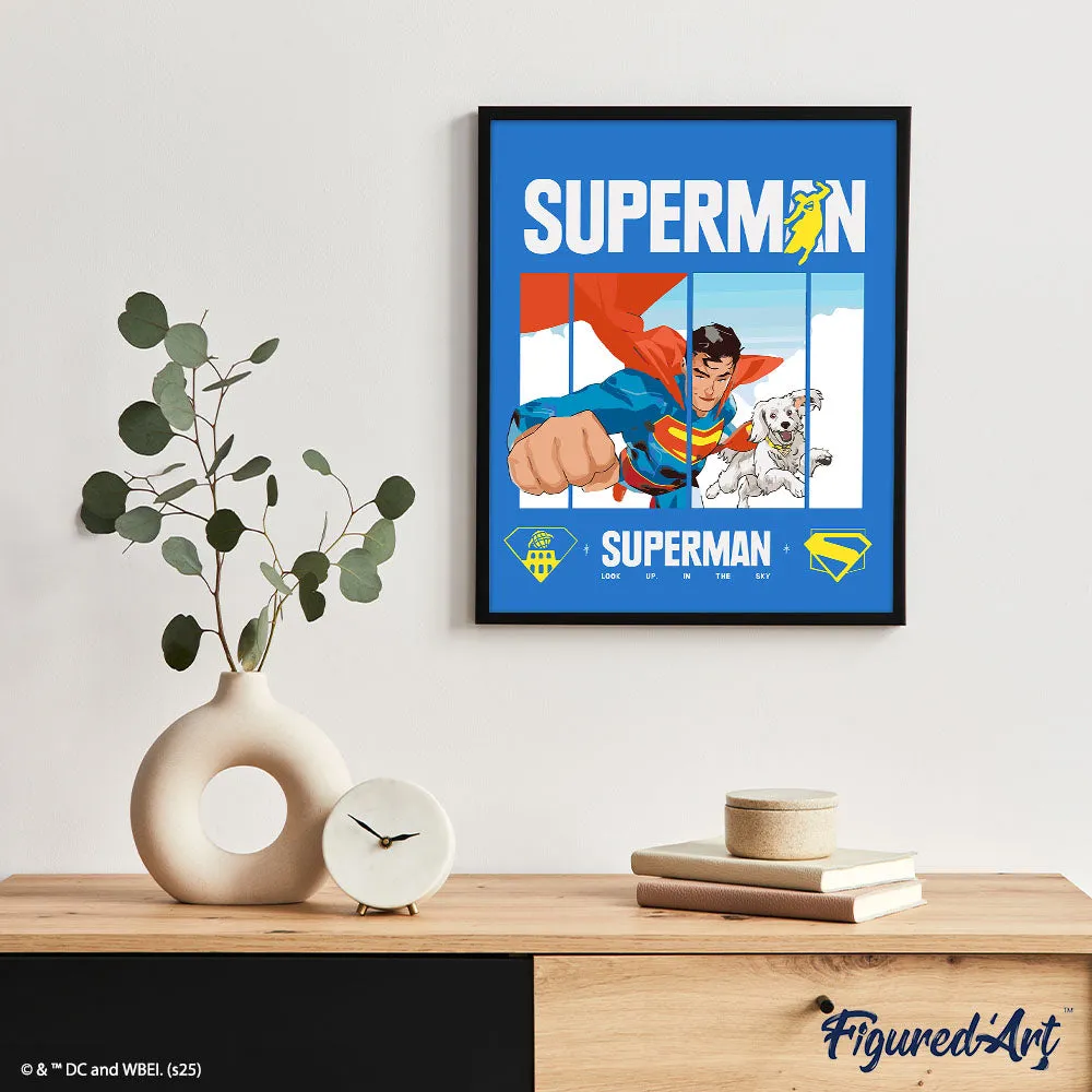 Figured'Art Superman Krypto schilderen op nummer 40x50cm DC