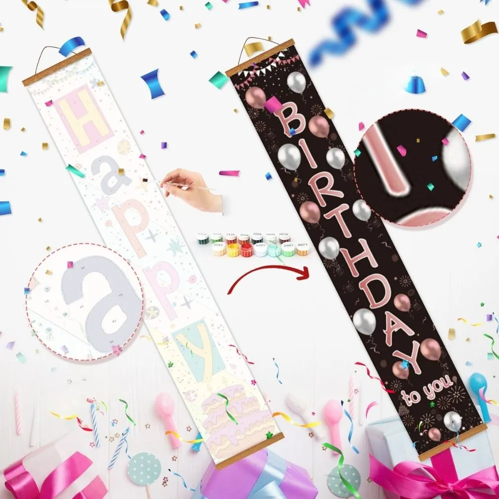 Figured'Art Feestslinger Deur Banner Schilderen 20x120cm